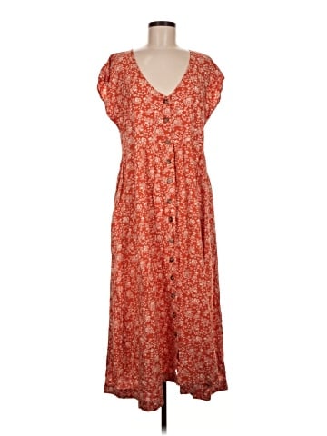 Madewell Button-Front Midi Dress in Piazza Floral (view 1)