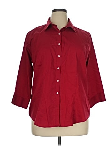 Van Heusen 3/4 Sleeve Button-Down Shirt (view 1)