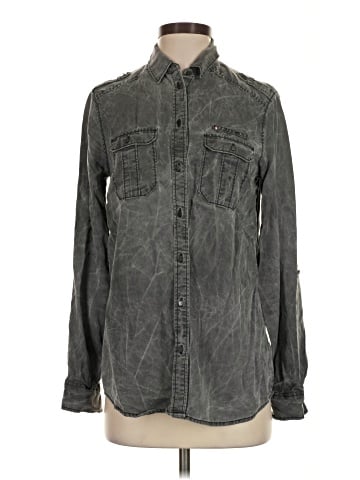 Express Long Sleeve Button-Down Shirt (view 1)