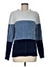 Karen Scott 100% Polyester Color Block Blue Pullover Sweater Size M - photo 1