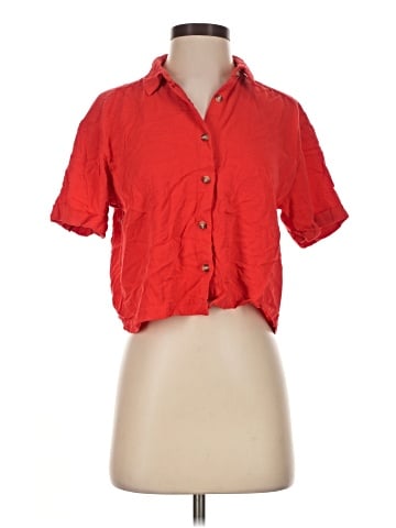 Rose + Olive Short Sleeve Blouse (view 1)