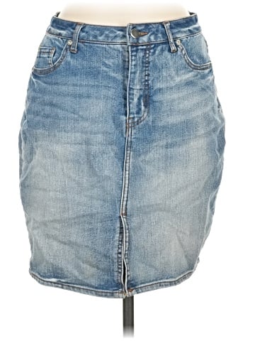 Faded Glory Denim Skirt (view 1)