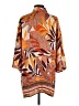 DR2 100% Polyester Orange Kimono Size S - photo 2