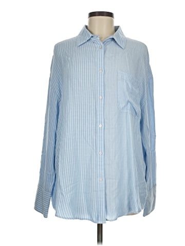 American Eagle Outfitters Long Sleeve Button-Down Shirt (view 1)