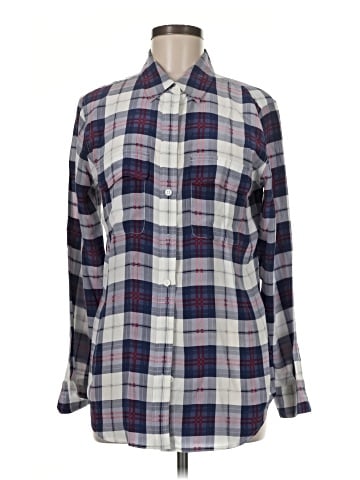 Equipment Long Sleeve Silk Top (view 1)
