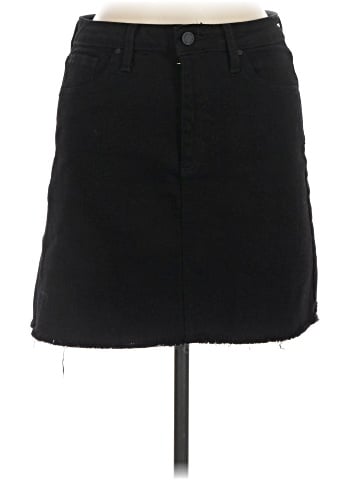 Just Black Denim Skirt (view 1)