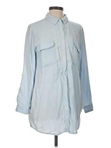 Chico's 3/4 Sleeve Button-Down Shirt (view 1)