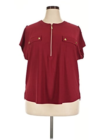Naked Wardrobe Short Sleeve Blouse (view 1)