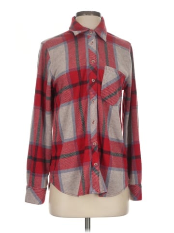 Cosmic Blue Love Long Sleeve Blouse (view 1)