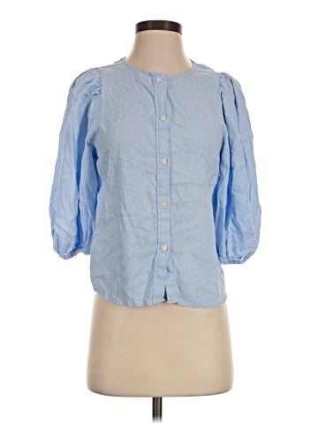 H&M 3/4 Sleeve Button-Down Shirt (view 1)
