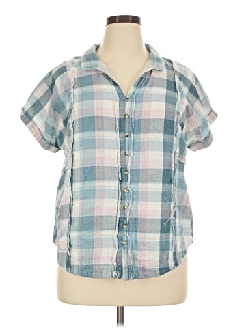 Lucky Brand Short Sleeve Button-Down Shirt (view 1)
