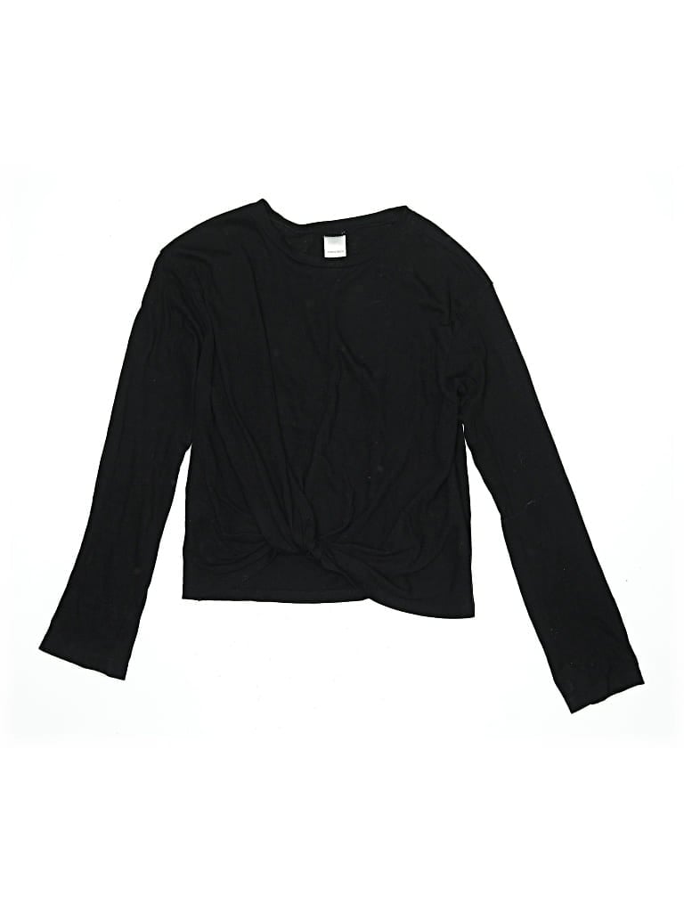 Pre-owned Nordstrom Kids' Long Sleeve T-shirt In Black