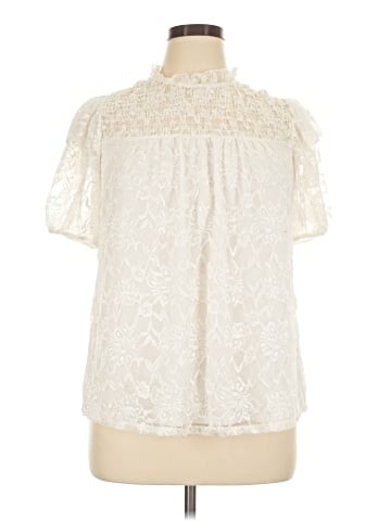 Perseption Concept Short Sleeve Blouse (view 1)