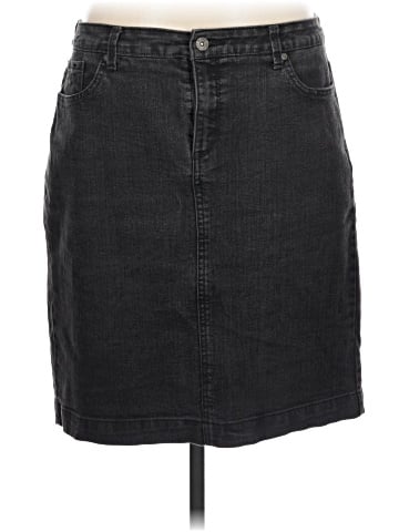 Gloria Vanderbilt Denim Skirt (view 1)