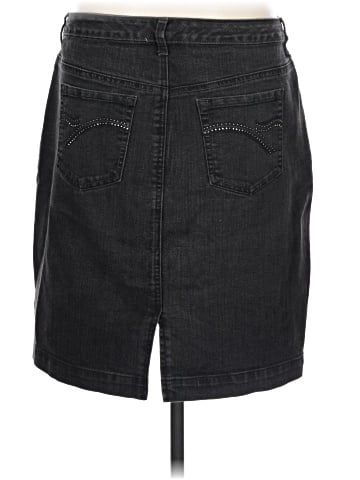 Gloria Vanderbilt Denim Skirt (view 2)