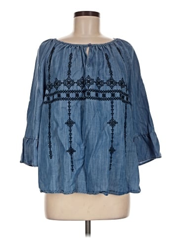 Crown & Ivy 3/4 Sleeve Blouse (view 1)