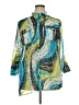 Ruby Rd. Print Teal 3/4 Sleeve Blouse Size 18 - photo 1
