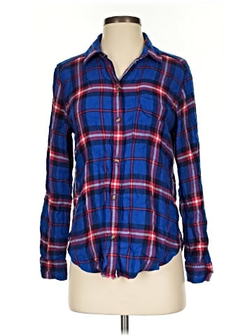 American Eagle Outfitters Long Sleeve Button-Down Shirt (view 1)