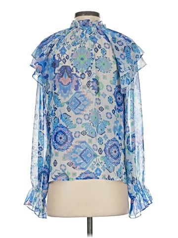 Lavender Brown 3/4 Sleeve Blouse (view 2)