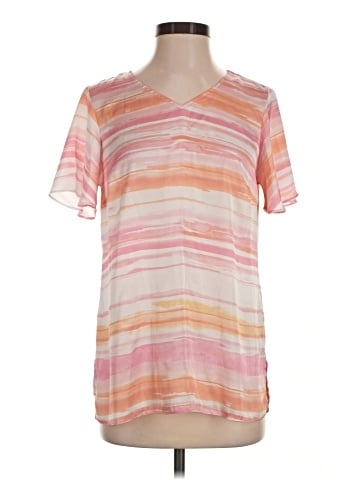 Susan Graver Short Sleeve Blouse (view 1)