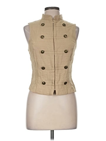 Zara Sleeveless Button-Down Shirt (view 1)