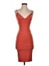 Mind Code Solid Orange Cocktail Dress Size S - photo 1