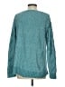 Soft Surroundings 100% Polyester Chevron-herringbone Teal Pullover Sweater Size S - photo 2