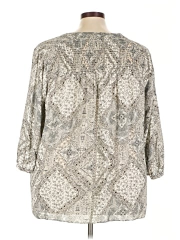 Rose + Olive 3/4 Sleeve Blouse (view 2)