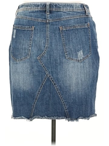 Fashion Bug Denim Skirt (view 2)