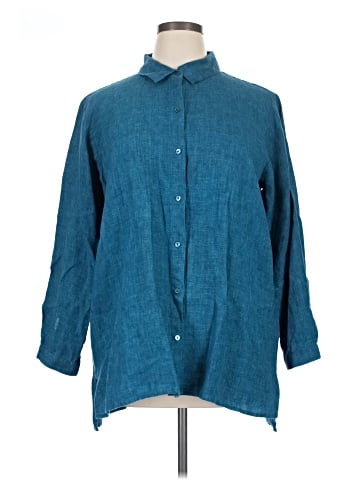 Eileen Fisher 3/4 Sleeve Button-Down Shirt (view 1)