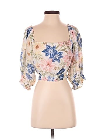Billabong 3/4 Sleeve Blouse (view 1)