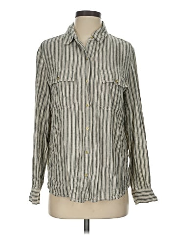 American Eagle Outfitters Long Sleeve Button-Down Shirt (view 1)