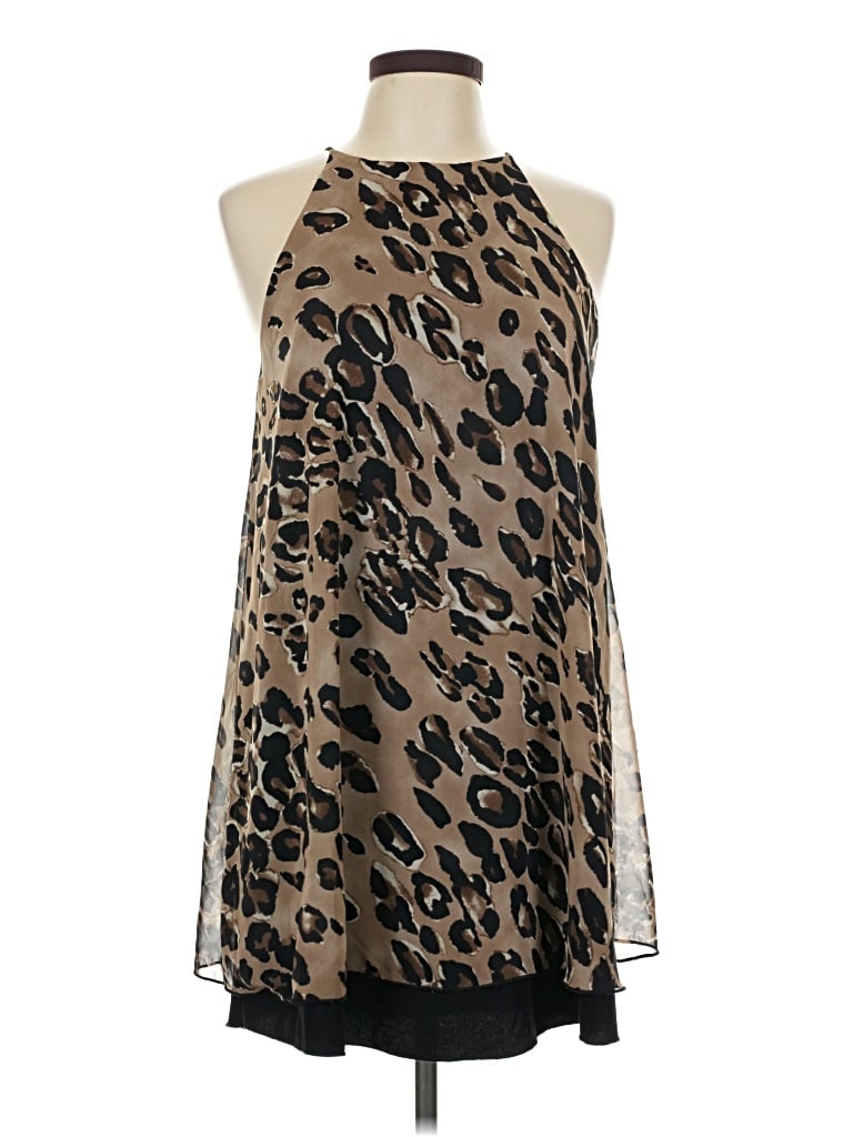 Pre-owned Tyche Sleeveless Blouse In Brown