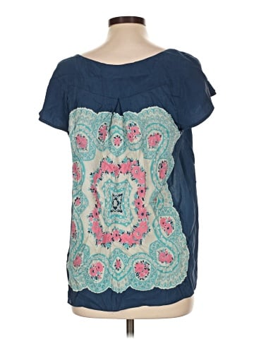 Moulinette Soeurs Short Sleeve Silk Top (view 2)