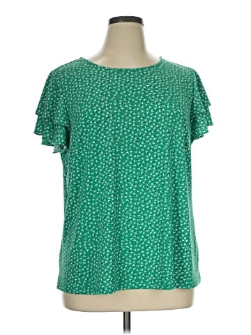 Adrianna Papell Short Sleeve Blouse (view 1)