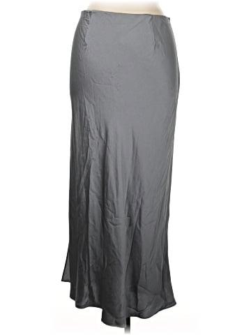 Madewell Satin Maxi Slip Skirt (view 2)