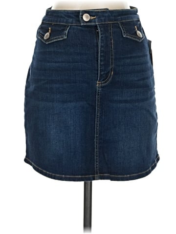 Copper Key Denim Skirt (view 1)