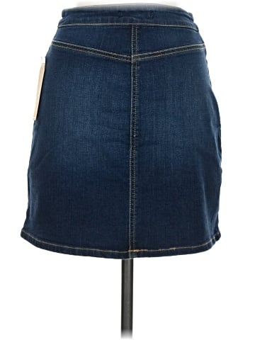 Copper Key Denim Skirt (view 2)