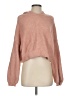 Ruby Moon 100% Polyester Solid Pink Turtleneck Sweater Size S - photo 1