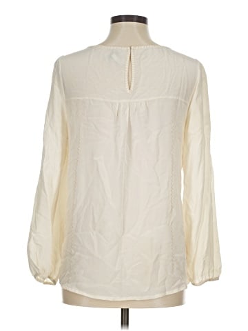 Joie Long Sleeve Silk Top (view 2)