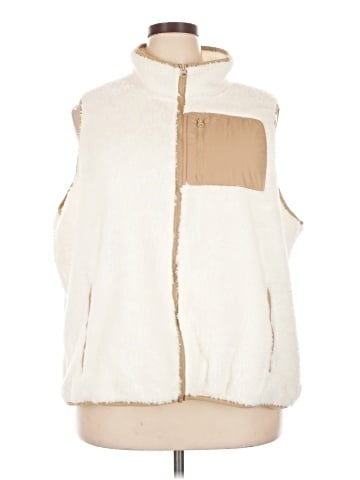 Lands' End Faux Fur Vest (view 1)