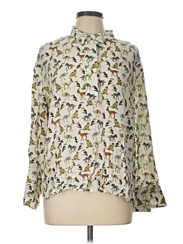 Violeta by Mango Long Sleeve Blouse (view 1)
