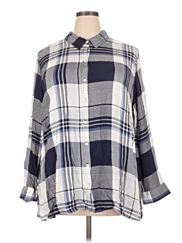 Catherines Long Sleeve Button-Down Shirt (view 1)