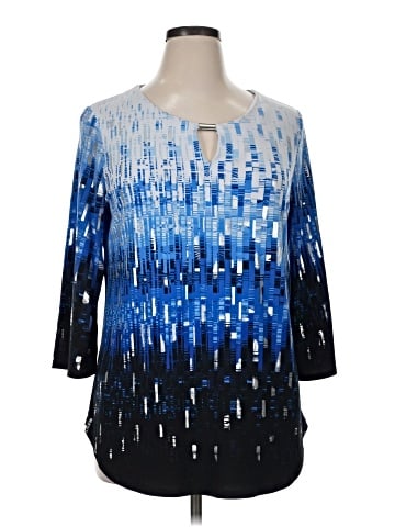 JM Collection 3/4 Sleeve Blouse (view 1)