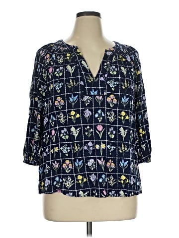 Crown & Ivy 3/4 Sleeve T-Shirt (view 1)