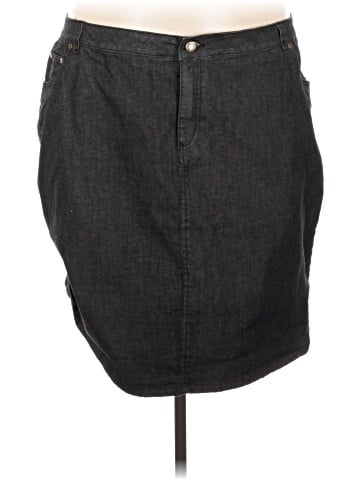 Jessica London Denim Skirt (view 1)