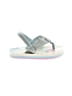Reef Silver Flip Flops Size 6 (kids) - photo 1