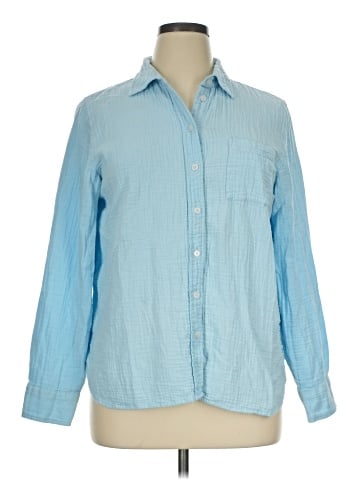 J.Crew Factory Store Long Sleeve Button-Down Shirt (view 1)