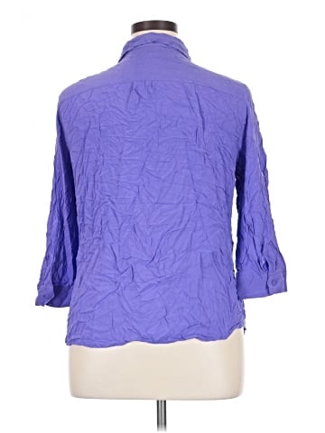 a.n.a. A New Approach 3/4 Sleeve Button-Down Shirt (view 2)
