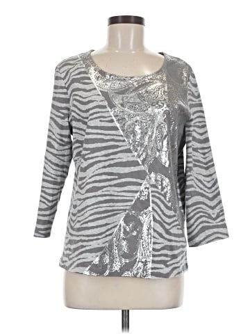 Zenergy by Chico's 3/4 Sleeve T-Shirt (view 1)